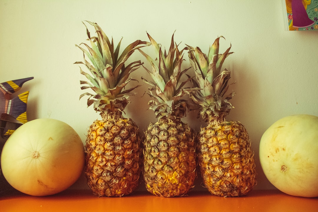 Cantaloupe - pineapple fruit and orange fruit