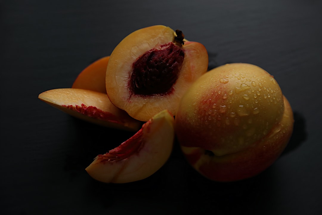 Nectarine - two red and yellow fruits